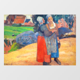 Paul Gauguin - Paysannes Bretonnes Window Cling