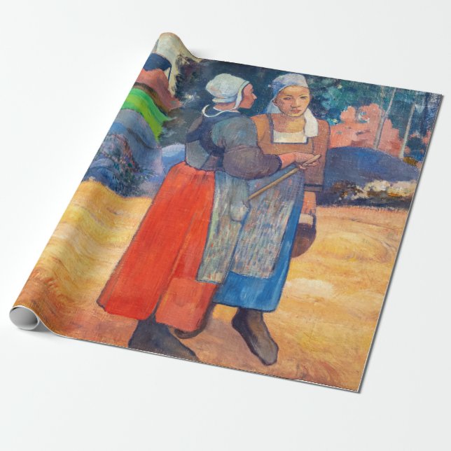 Paul Gauguin - Paysannes Bretonnes Wrapping Paper (Unrolled)