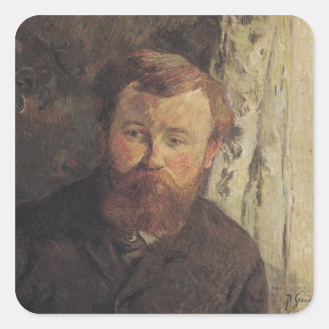 Paul Gauguin | Portrait of Achille Granchi Taylor, Square Sticker (Front)