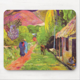 Paul Gauguin Road in Tahiti Vintage Fine Art Mouse Mat