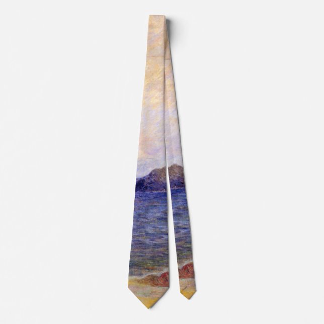 Paul Gauguin - Rocky Coast Fine Art Painting Neck  Tie (Front)