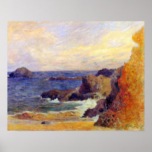 Paul Gauguin - Rocky Coast Fine Art Painting Poster