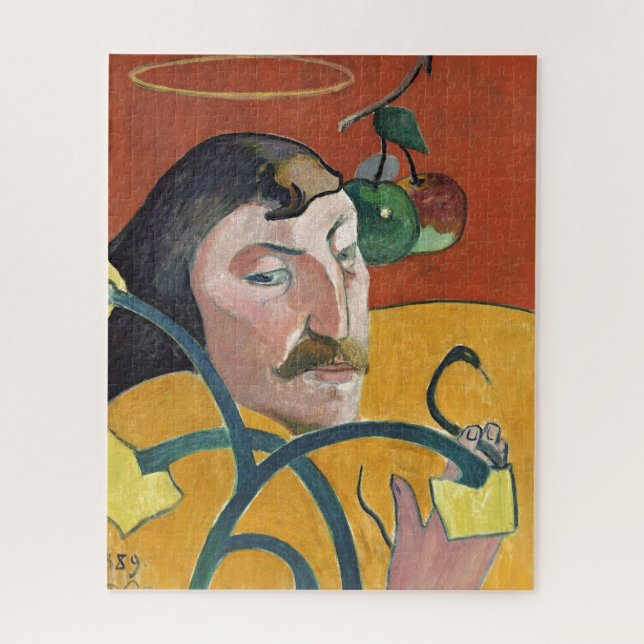 Paul Gauguin Self Portrait Art Painting Jigsaw Puzzle (Vertical)