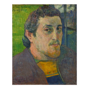 Paul Gauguin   Self Portrait dedicated to Carriere Poster