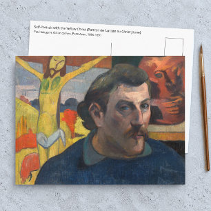 Paul Gauguin - Self-Portrait with Yellow Christ Postcard