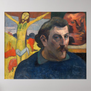 Paul Gauguin - Self-Portrait with Yellow Christ Poster