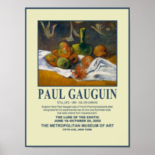 Paul Gauguin Still Life Museum Poster