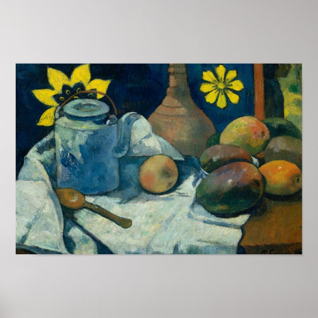 Paul Gauguin - Still Life with Teapot and Fruit Poster (Front)