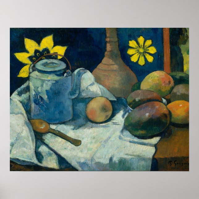 Paul Gauguin - Still Life with Teapot and Fruit Poster (Front)