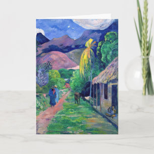 Paul Gauguin - Street in Tahiti Card