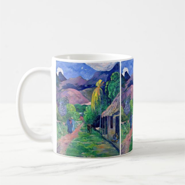 Paul Gauguin - Street in Tahiti Coffee Mug (Left)