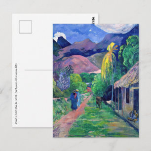 Paul Gauguin - Street in Tahiti Postcard