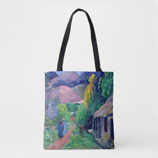 Paul Gauguin - Street in Tahiti Tote Bag (Front)