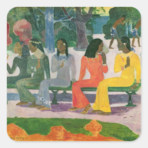 Paul Gauguin   Ta Matete Square Sticker