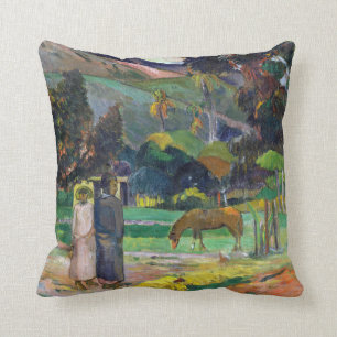 Paul Gauguin Tahitian Landscape Cushion