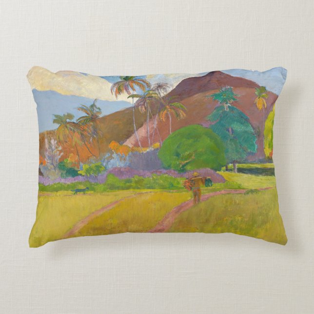 Paul Gauguin - Tahitian Landscape Decorative Cushion (Front)