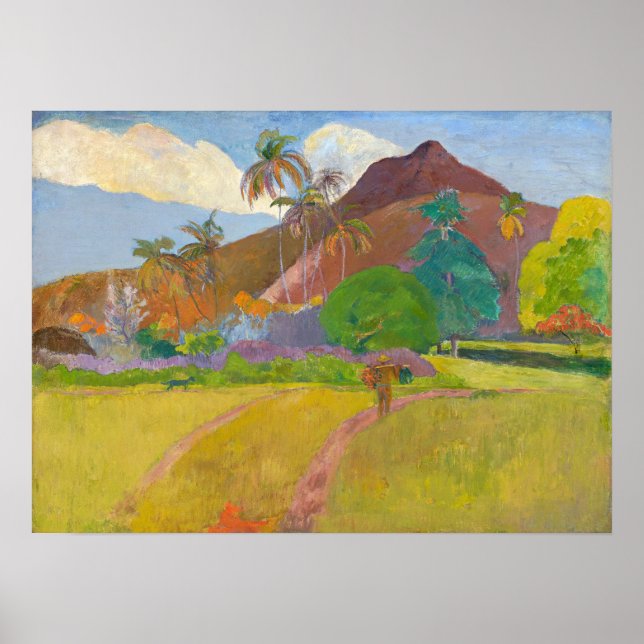 Paul Gauguin - Tahitian Landscape Poster (Front)
