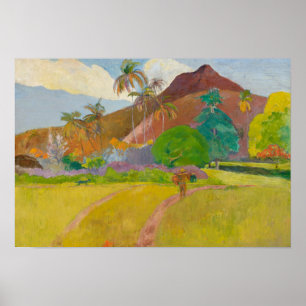 Paul Gauguin - Tahitian Landscape Poster