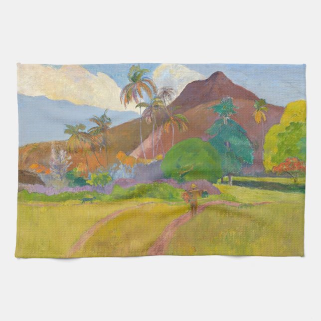 Paul Gauguin - Tahitian Landscape Tea Towel (Horizontal)
