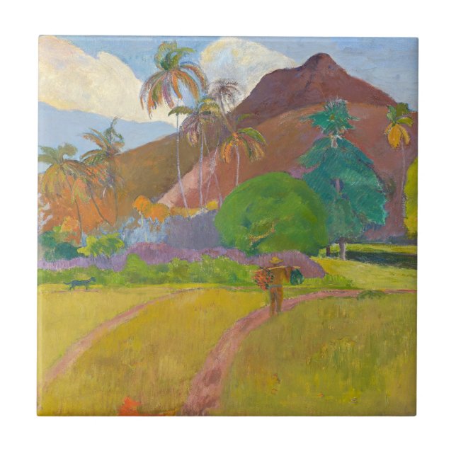 Paul Gauguin - Tahitian Landscape Tile (Front)