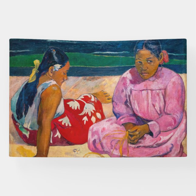 Paul Gauguin - Tahitian Women on the Beach Banner (Horizontal)