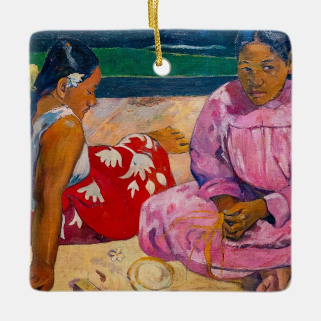 Paul Gauguin - Tahitian Women on the Beach Ceramic Ornament (Front)