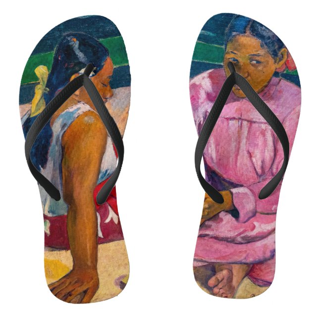 Paul Gauguin - Tahitian Women on the Beach Flip Flops (Footbed)