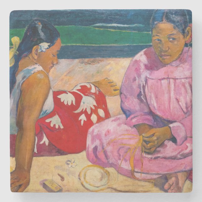 Paul Gauguin - Tahitian Women on the Beach Stone Coaster (Front)