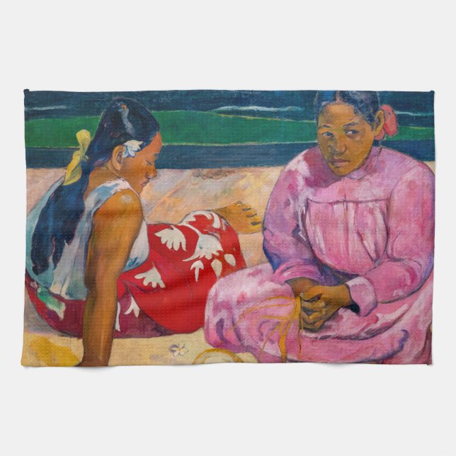 Paul Gauguin - Tahitian Women on the Beach Tea Towel (Horizontal)