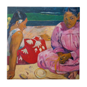 Paul Gauguin - Tahitian Women on the Beach Tile