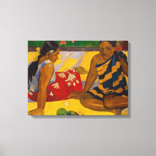 Paul Gauguin - Tahitian Women / Parau Api Canvas Print