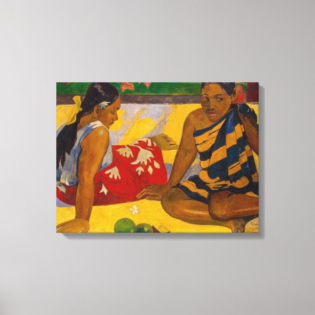 Paul Gauguin - Tahitian Women / Parau Api Canvas Print (Front)