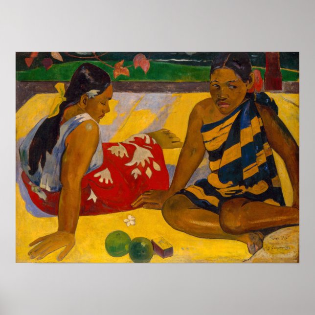Paul Gauguin - Tahitian Women / Parau Api Poster (Front)