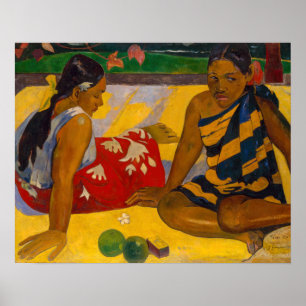 Paul Gauguin - Tahitian Women / Parau Api Poster