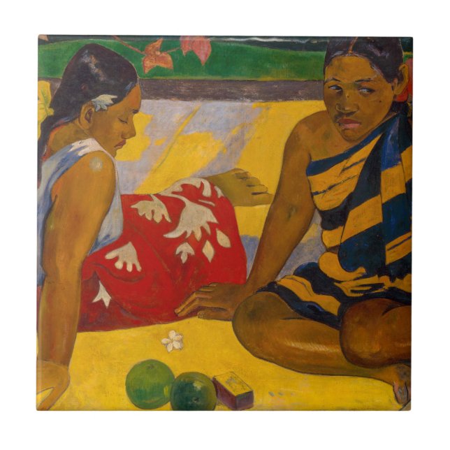 Paul Gauguin - Tahitian Women / Parau Api Tile (Front)