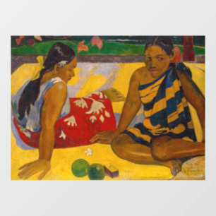 Paul Gauguin - Tahitian Women / Parau Api Window Cling