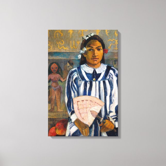 Paul Gauguin - The Ancestors of Tehamana Canvas Print (Front)