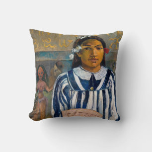 Paul Gauguin - The Ancestors of Tehamana Cushion