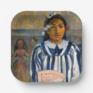 Paul Gauguin - The Ancestors of Tehamana Paper Plate