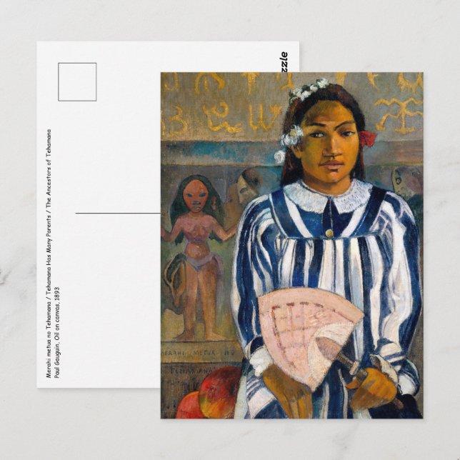 Paul Gauguin - The Ancestors of Tehamana Postcard (Front/Back)