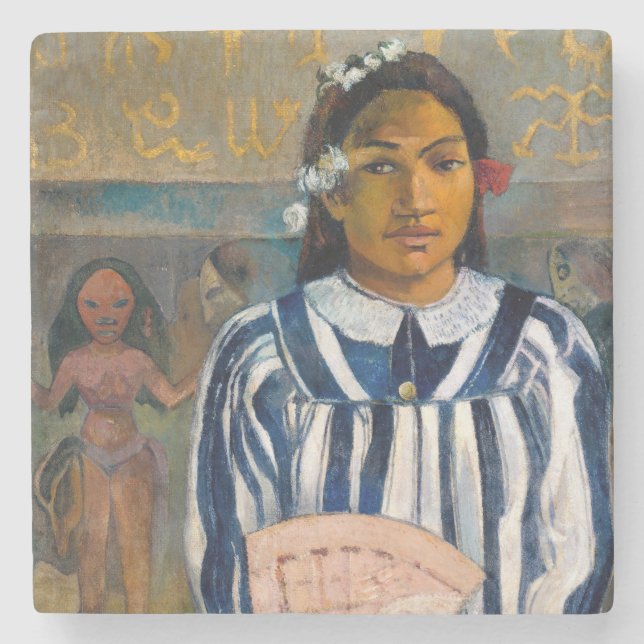 Paul Gauguin - The Ancestors of Tehamana Stone Coaster (Front)