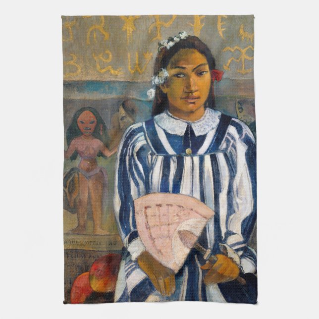 Paul Gauguin - The Ancestors of Tehamana Tea Towel (Vertical)