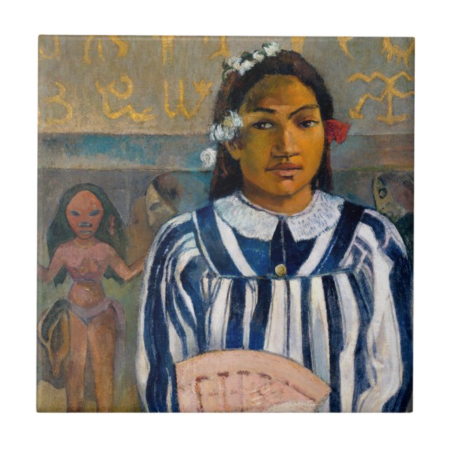 Paul Gauguin - The Ancestors of Tehamana Tile (Front)