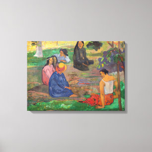 Paul Gauguin - The Conversation / Les Parau Parau Canvas Print