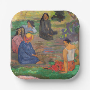 Paul Gauguin - The Conversation / Les Parau Parau Paper Plate