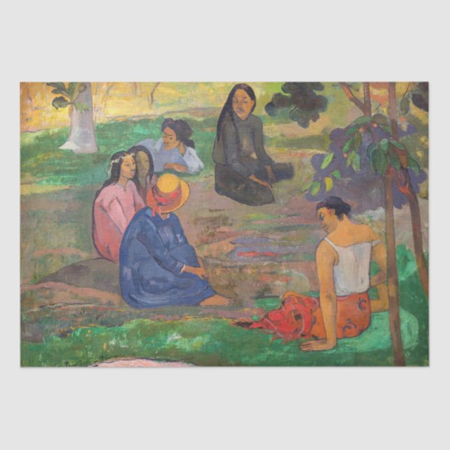 Paul Gauguin - The Conversation / Les Parau Parau Tissue Paper (Front)