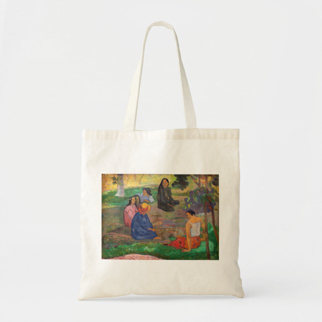 Paul Gauguin - The Conversation / Les Parau Parau Tote Bag (Front)