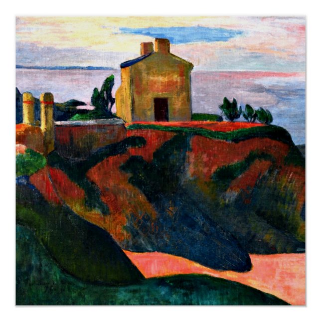 Paul Gauguin, The House at Pan-Du Poster (Front)
