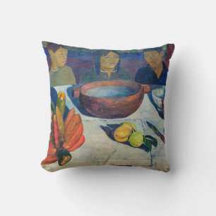 Paul Gauguin - The Meal / Bananas Cushion