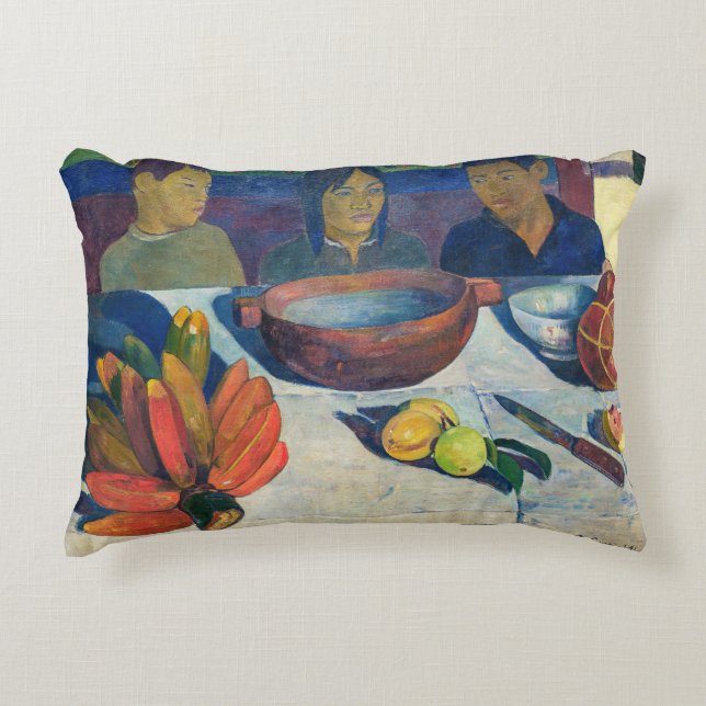 Paul Gauguin - The Meal / Bananas Decorative Cushion (Front)
